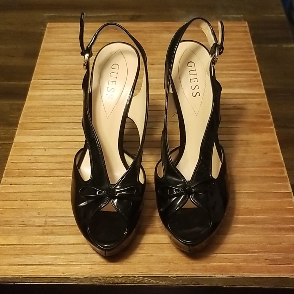 Guess black high heels